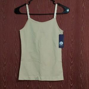 SHAPERMINT ESSENTIALS Scoop Neck Cami Size 4XL Women BEIGE